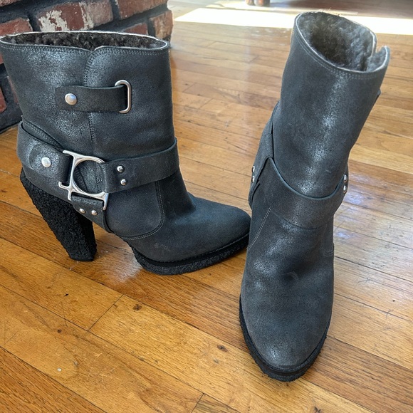 Belle by Sigerson Morrison Zuma Grey Boots size 10B - Picture 1 of 10